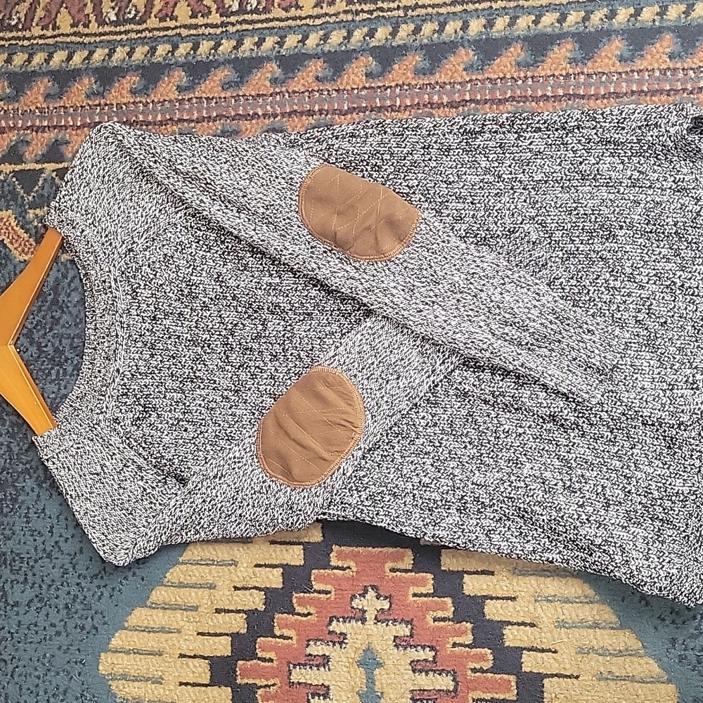 Sweater with elbow patches